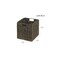 mDesign Woven Seagrass Home Storage Basket for Cube Furniture